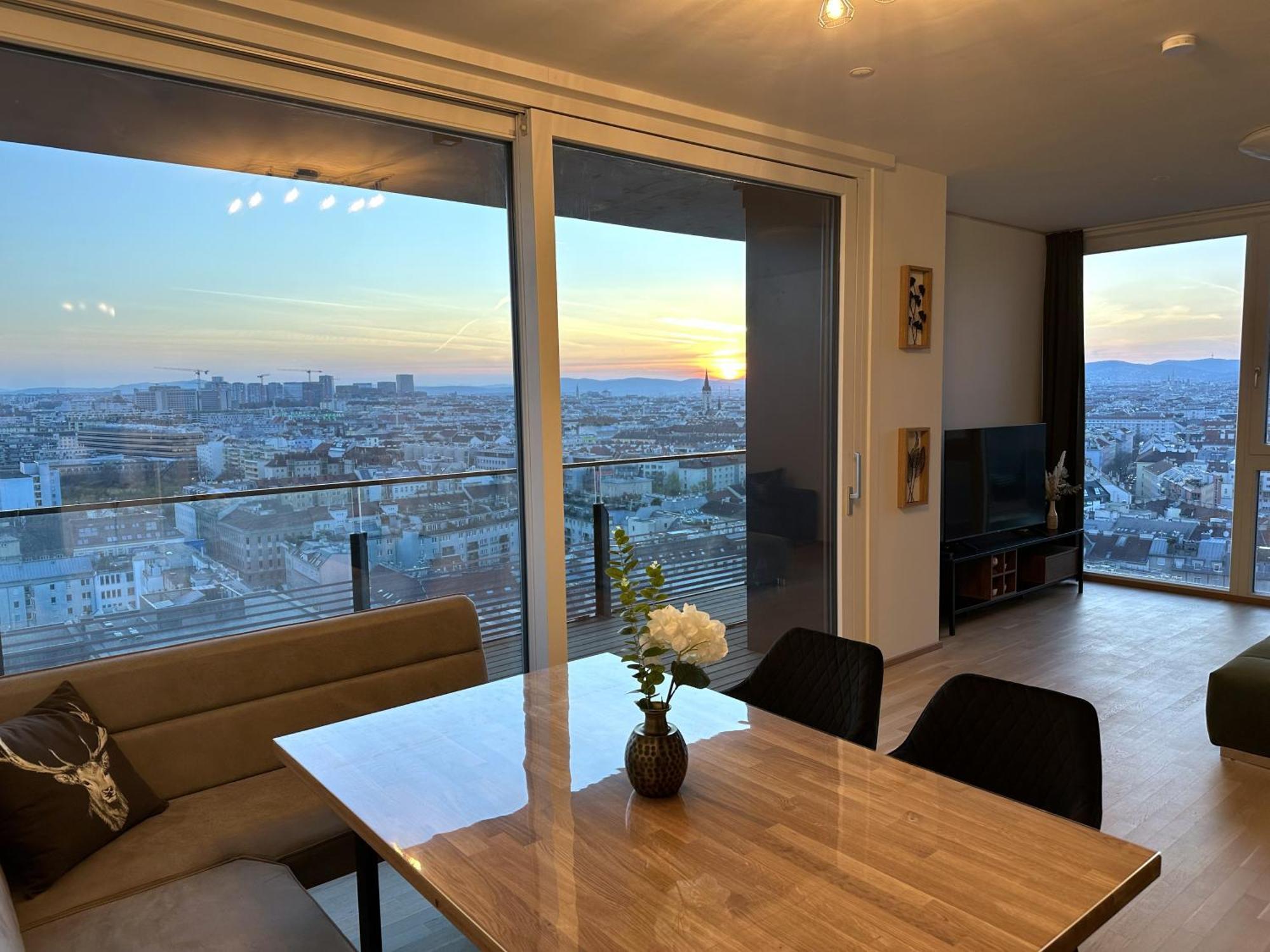 Panorama Sky Apartment I Rooftop Pool I Metro Station Wien Exterior foto
